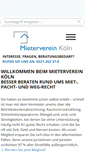 Mobile Screenshot of mieterverein-koeln.de